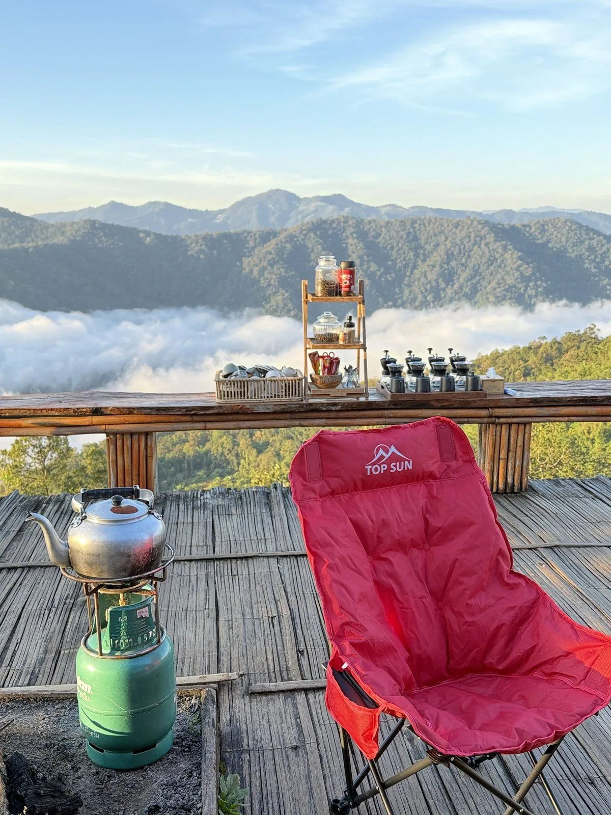 TOPSUN chair overlooking the woods