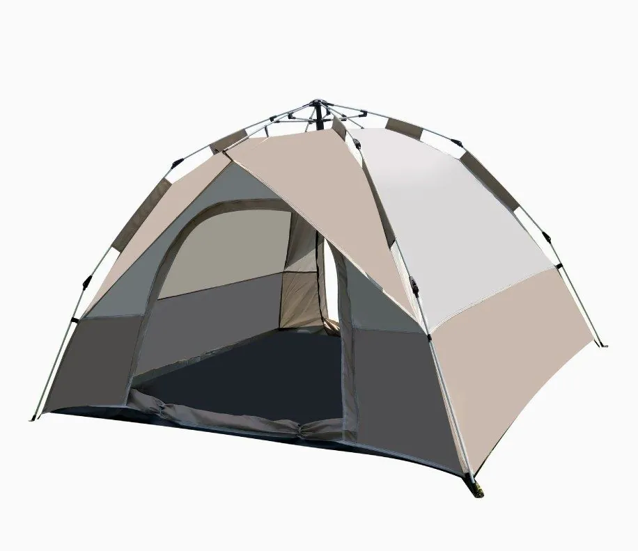 TOPSUN automatic pop-up tent in beige, studio shot